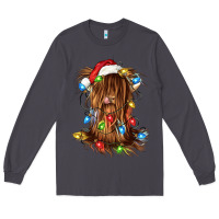 Smoke christmas heifer cow gnome Long Sleeve Tee - CowGirlArtShop
