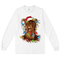 White christmas heifer cow gnome Long Sleeve Tee - CowGirlArtShop