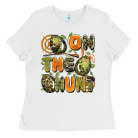 White on the hunt easter Ladies Tee - Artiststas