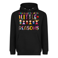 Black i love my job for all the little reasons Heavyweight Hoodie - Artiststas