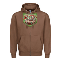 Chestnut Christmas Pocket Zipper Hoodie - CowhideDigitalArt
