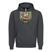 Smoke Christmas Pocket Zipper Hoodie - CowhideDigitalArt