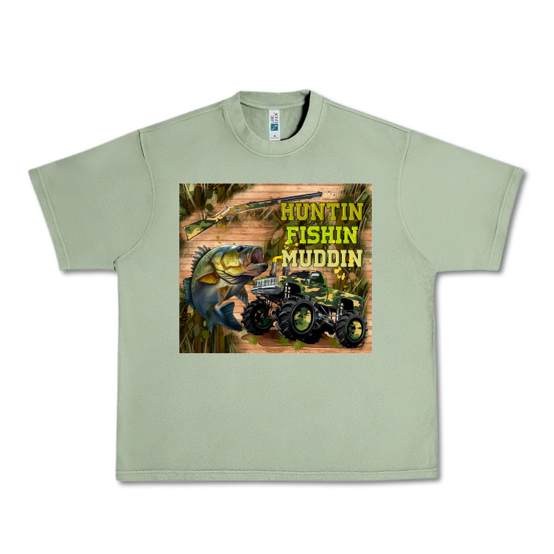 Huntin Fishin Muddin Urban Heavy Tee by TumblerDesignByShophia | Teevron