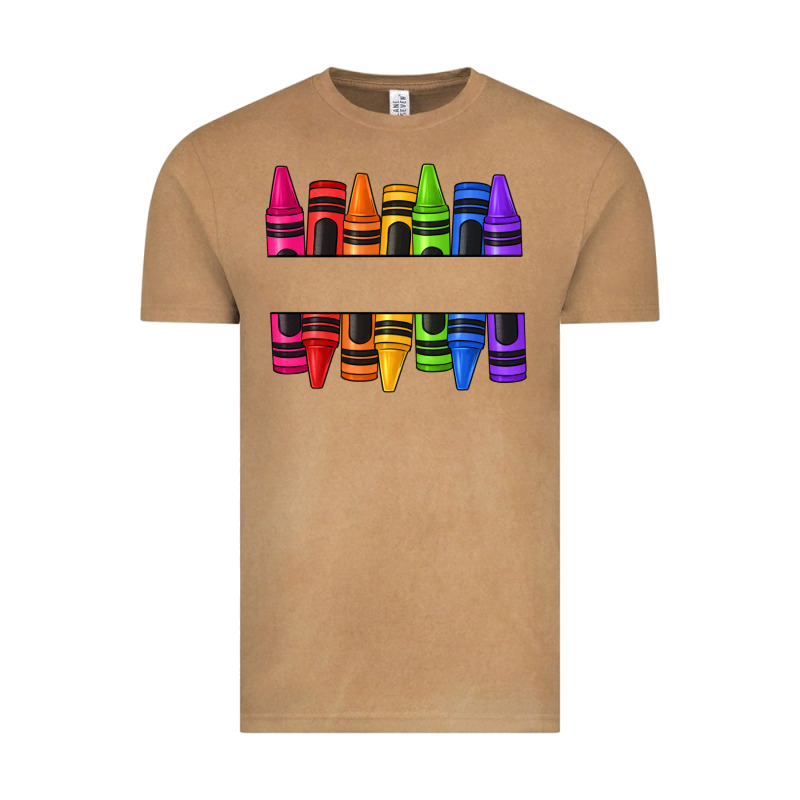 Custom Name Crayons Vintage Tee by texasbilliewilder | Teevron