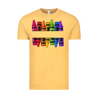Vintage Mustard custom name crayons Vintage Tee - texasbilliewilder