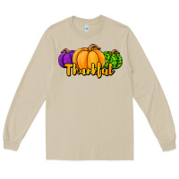 Mushroom halloween pumpkins thankful Long Sleeve Tee - Jasminsmagicworld