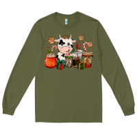 Cow Coffee Cups Christmas Long Sleeve Tee | Teevron
