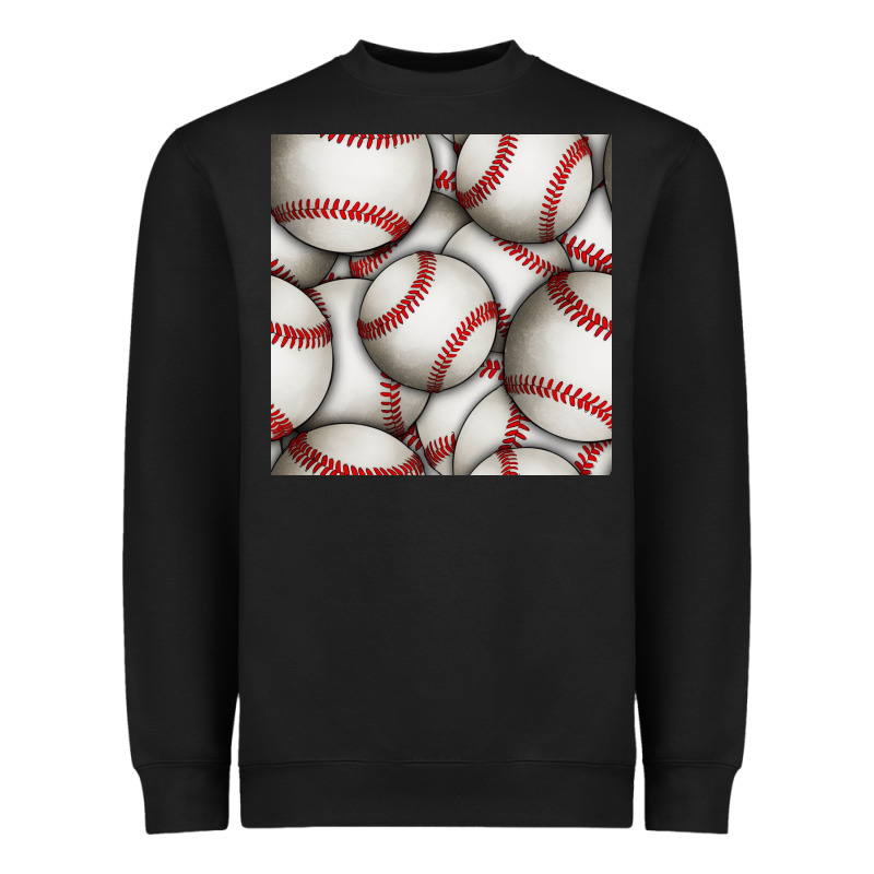 Baseball Seamless Pattern Heavyweight Sweatshirt by BundleAndBundleShop | Teevron