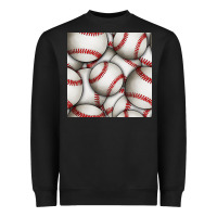 Black baseball seamless pattern Heavyweight Sweatshirt - BundleAndBundleShop