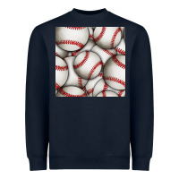 Navy baseball seamless pattern Heavyweight Sweatshirt - BundleAndBundleShop