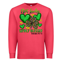Cardinal not lucky simply blessed Premium Sweatshirt - Artiststas