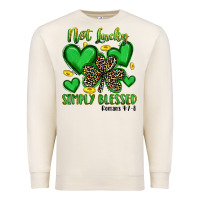 Sandshell not lucky simply blessed Premium Sweatshirt - Artiststas