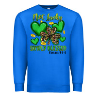 True Royal not lucky simply blessed Premium Sweatshirt - Artiststas
