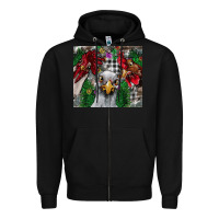 Black Chicken Zipper Hoodie - CowhideDigitalArt