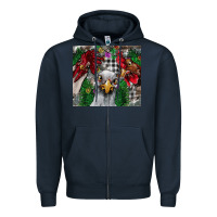 Navy Chicken Zipper Hoodie - CowhideDigitalArt
