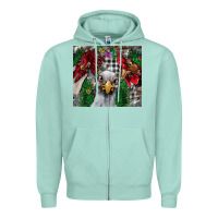 Seafoam Chicken Zipper Hoodie - CowhideDigitalArt