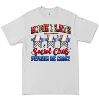 Dove Grey home plate social club pitches be crazy Premium Tee - Artiststas