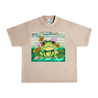 French Oak frog with sunflower Urban Heavy Tee - TumblerDesignByShophia