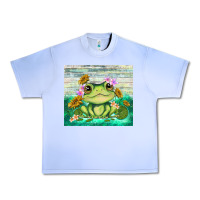 Grape Ice frog with sunflower Urban Heavy Tee - TumblerDesignByShophia