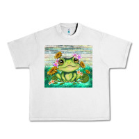 Frog With Sunflower Urban Heavy Tee | Teevron
