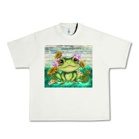 Pistachio frog with sunflower Urban Heavy Tee - TumblerDesignByShophia