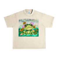 Sandshell frog with sunflower Urban Heavy Tee - TumblerDesignByShophia