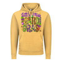 Vintage Mustard Little miss Mardi Gras Vintage Hoodie - HowdyJamesFarm