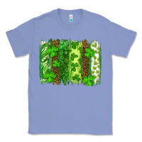 Colony Blue st patricks day brush stroke Classic Tee - RanaPortraitStore