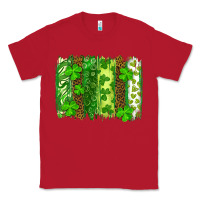 Red st patricks day brush stroke Classic Tee - RanaPortraitStore