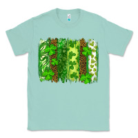 Seafoam st patricks day brush stroke Classic Tee - RanaPortraitStore