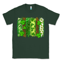 Sports Green st patricks day brush stroke Classic Tee - RanaPortraitStore