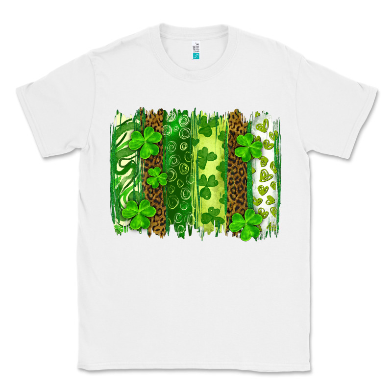 St Patricks Day Brush Stroke Classic Tee by RanaPortraitStore | Teevron