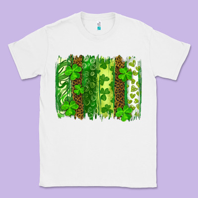 St Patricks Day Brush Stroke Classic Tee Designed By Ranaportraitstore