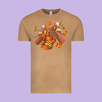 Black Girl Fall Sneakers Vintage Tee Designed By Ranaportraitstore