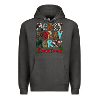 Charcoal Heather Merry Christmas Premium Hoodie - FaDigitalArtStudio