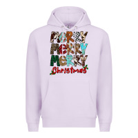 Lilac Merry Christmas Premium Hoodie - FaDigitalArtStudio