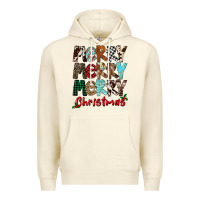 Sandshell Merry Christmas Premium Hoodie - FaDigitalArtStudio