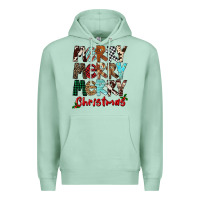 Seafoam Merry Christmas Premium Hoodie - FaDigitalArtStudio