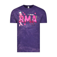 Cloud Purple breast cancer rma registered medical assistant Vintage Tee - texasbilliewilder