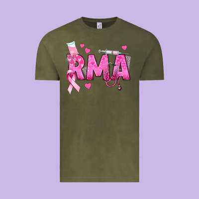 Breast Cancer Rma Registered Medical Assistant Vintage Tee Designed By Texasbilliewilder