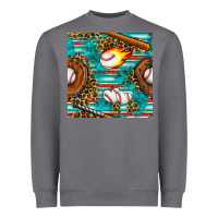 Storm baseball glove and bat with serape seamless pattern Heavyweight Sweatshirt - BundleAndBundleShop