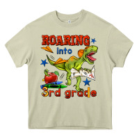 Mossy roaring into 3rd grade Heavy Core Tee - BundleAndBundleShop