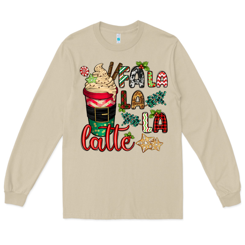 Fa La La La Latte Long Sleeve Tee by CowGirlArtShop | Teevron