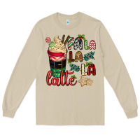 Mushroom Fa la la la latte Long Sleeve Tee - CowGirlArtShop