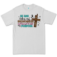 Dove Grey he has taken my brokenness and turned it into my p Premium Tee - Artiststas