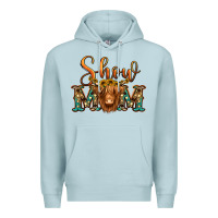 Blue Mist show mom long haired cow Premium Hoodie - Jasminsmagicworld