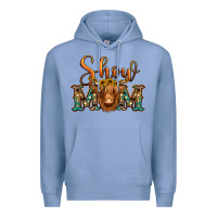 Colony Blue show mom long haired cow Premium Hoodie - Jasminsmagicworld