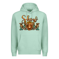 Seafoam show mom long haired cow Premium Hoodie - Jasminsmagicworld