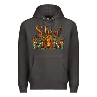 Smoke show mom long haired cow Premium Hoodie - Jasminsmagicworld
