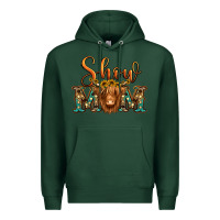 Sports Green show mom long haired cow Premium Hoodie - Jasminsmagicworld